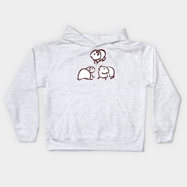 Three piggies Kids Hoodie by Eirenic